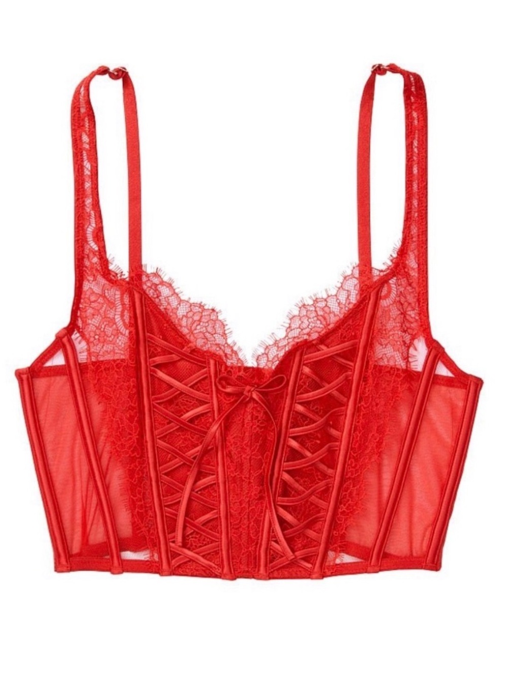 Victoria's Secret Dream Angels Red Lace Corset